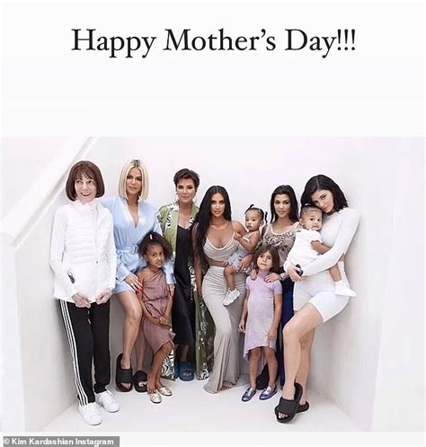 kim kardashian celebrates the moms in her life with sweet mother s day posts gadget clock