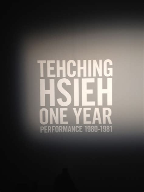 Tehching Hsieh One Year Performance 1980 1981 Carriageworks Lamb N Co A Taste Of Life