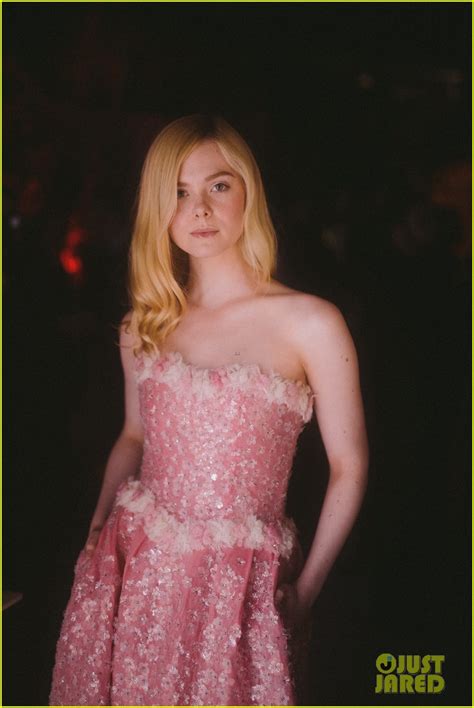 Full Sized Photo Of Elle Fanning Pink Dress Cannes Brunch Photo