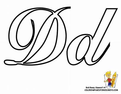 Coloring Alphabet Pages Lowercase Uppercase Drawing Cursive