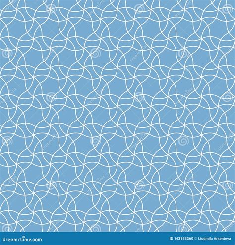 Vector Seamless Pattern Geometric Ornament For Textile Print Stock