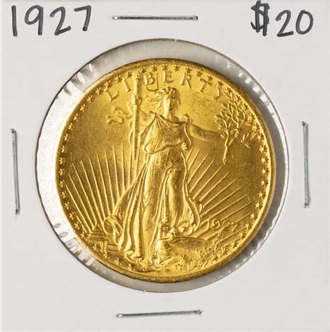 1927 20 St Gaudens Double Eagle Gold Coin