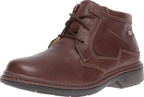 Clarks Rockie Hi Gtx Ebony Leather Boots Uk Shoes And Bags