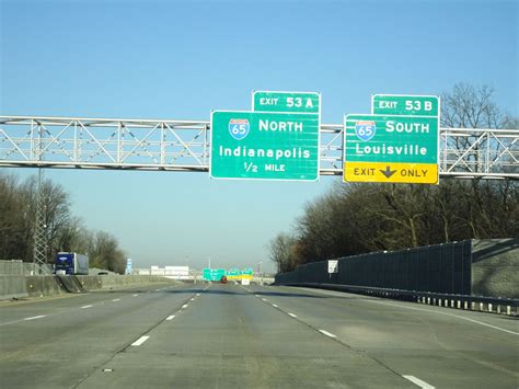 Indiana Interstate 465 Inner Loop Cross Country Roads