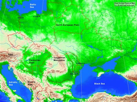 Eastern Europe Physical Map United States Map Europe Map Images And