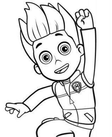 The series focuses on a young boy named ryder who leads a crew of search and rescue dogs that call themselves the paw patrol. Paw Patrol Ryder Coloring Page at GetColorings.com | Free ...