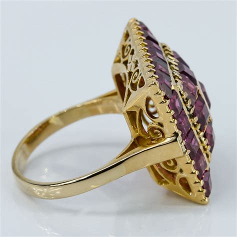 18k Gold Vintage Ruby Ring Aandv Pawn