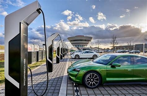 porsche turbo charging europe s most powerful rapid charging park in leipzig autocar professional