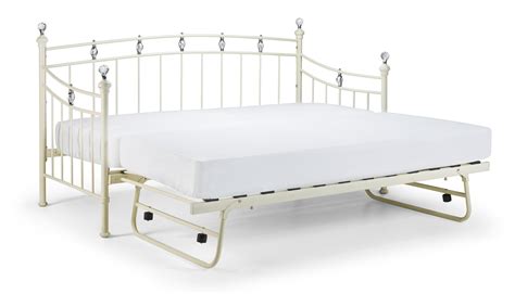 Sophie 3ft Day Bed And Optional Guest Bed Stone White Julian Bowen