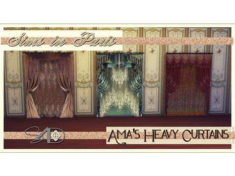 Ts2 To Ts4 Conversion Of Sims In Paris Amas Heavy Curtains