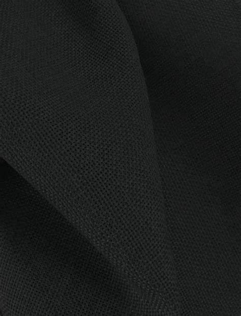 Vintage Linen Burlap Black Fabric Best Fabric Store