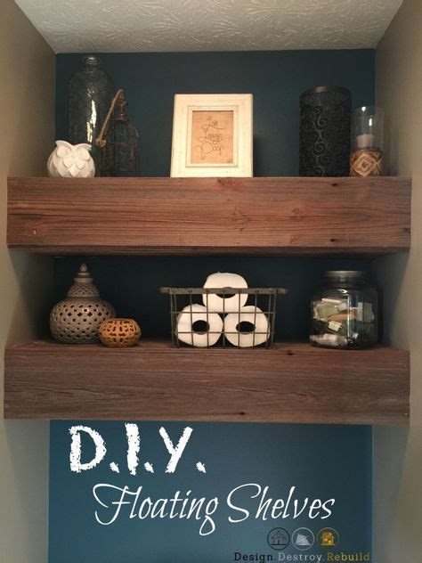 Diy Reclaimed Wood Floating Shelves Easy Step By Step Tutorial To