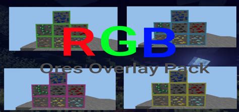 Rgb Ores Overlay Pack Minecraft Pe Texture Packs