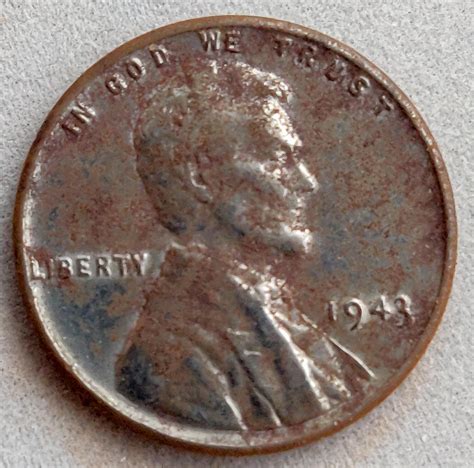 Lot 1943 Penny Looks Steel And Copper
