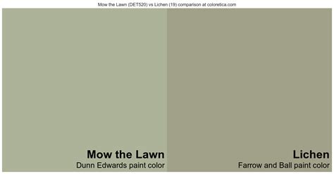 Dunn Edwards Mow The Lawn Det520 Vs Farrow And Ball Lichen 19