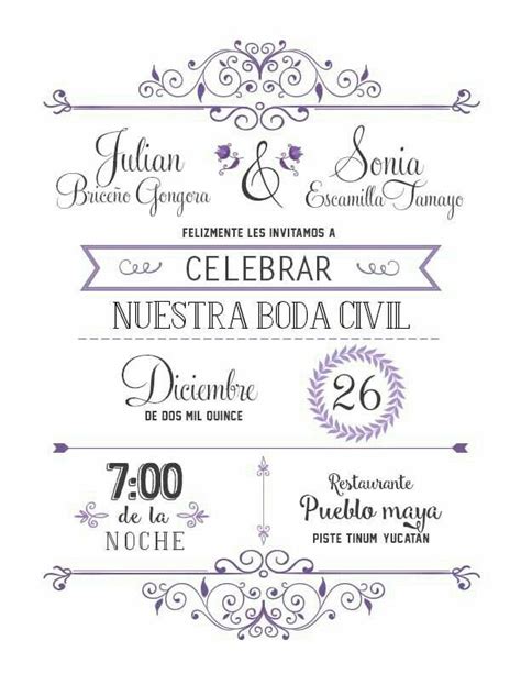 Ideas De Invitaciones De Boda Civil Originales Y Elegantes