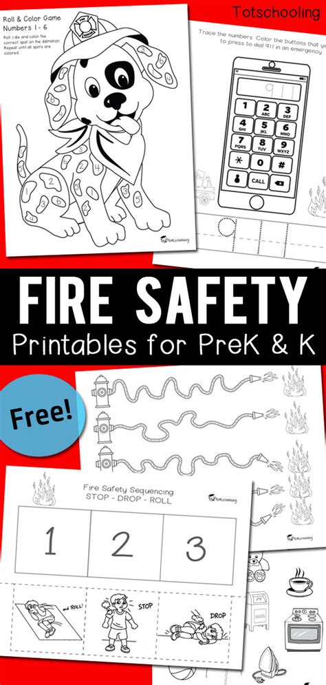Fire Safety Worksheets For Prek And Kindergarten Totschooling Toddler