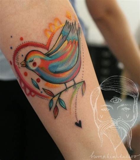 Here are a few examples of some colorful bird tattoo designs that i have found on the internet. Colorful Bird Tattoo | Colorful bird tattoos, Bird tattoo ...