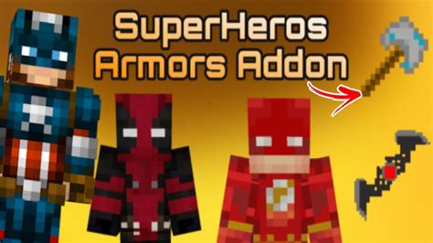 🤘superheroes Addon Mcpe Best Mods Mcpe 10 Best Mcpe Addons Youtube