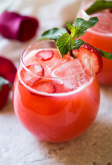 Homemade Fresh Strawberry Lemonade Recipe Healthy Summer Drink NUTRITION LINE
