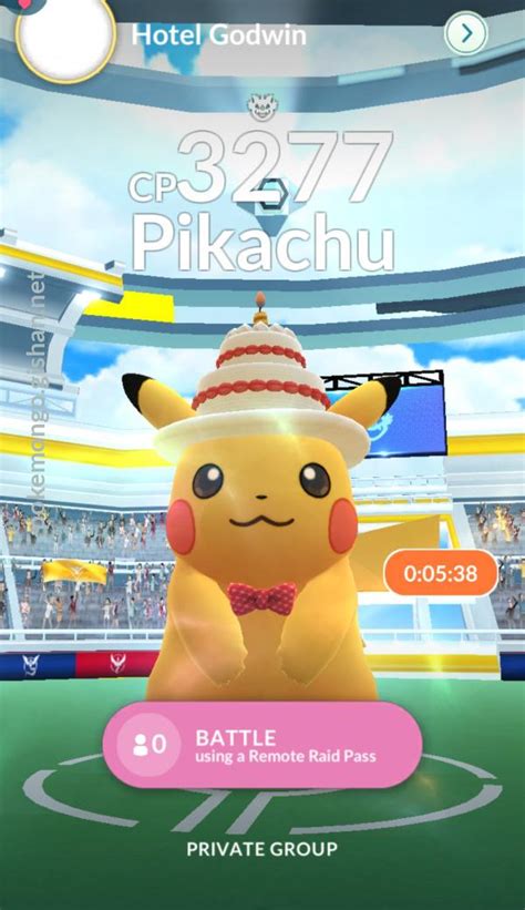 Pikachu Raid Boss Pokemon Go