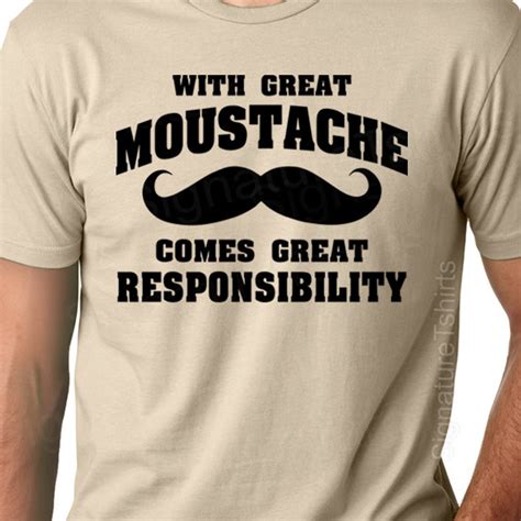 With Great Moustache Mens Dad T Shirt Tshirt Comes Great Etsy