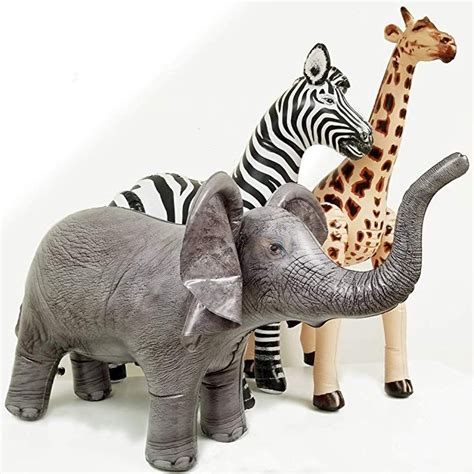 Jet Creations Safari 3 Pack Giraffe Zebra Elephant Great