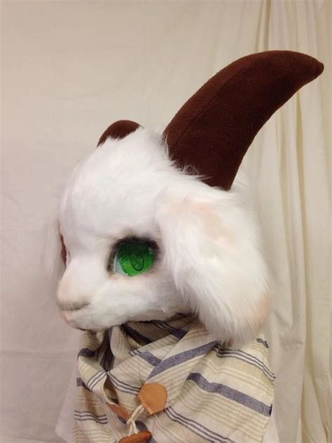 A Goat Head Made By Radywolf Fursuit Furry Anthro Furry Fursuit Head