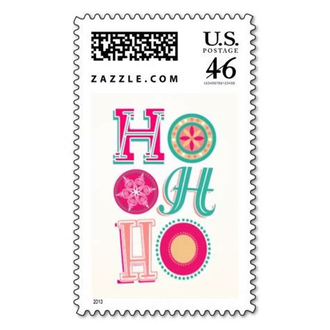 Ho Ho Ho Postage Stamp Christmas Stamps Stamp Self Inking Stamps