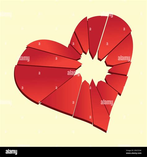 Broken Heart Heartbreak Flat Icon For Broken Heart Concept Vector