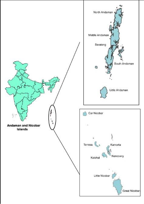 Political Map Of Andaman And Nicobar Islands