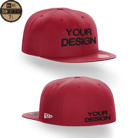 Custom Fitted Hat New Era 59fifty Personalized Embroidery Etsy