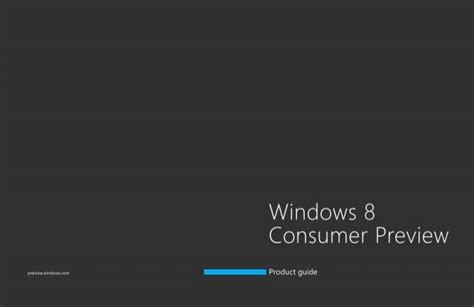 Windows 8 Consumer Preview Windows 8 Manual And Guidebook