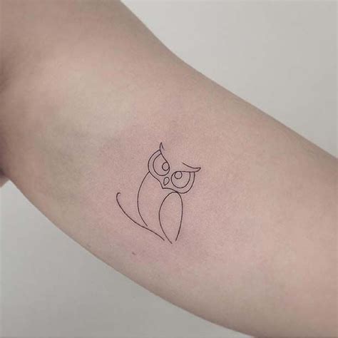 23 Cool Owl Tattoo Ideas For Women Stayglam Tiny Owl Tattoo Simple
