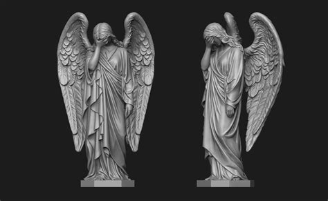 Weeping Angel Statue 3d Model 3d Printable Cgtrader
