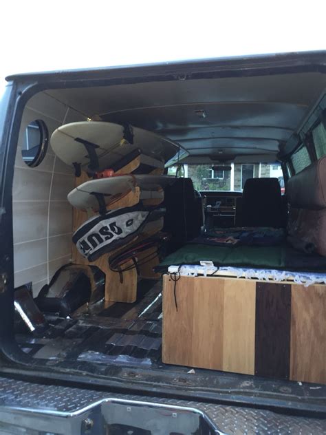 Surfboard Rack I Built For The Inside Of My Van It Can Hold Up To 4