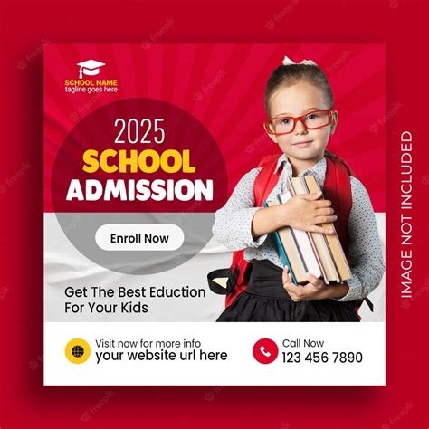 Premium Psd School Admission Social Media Post And Web Banner