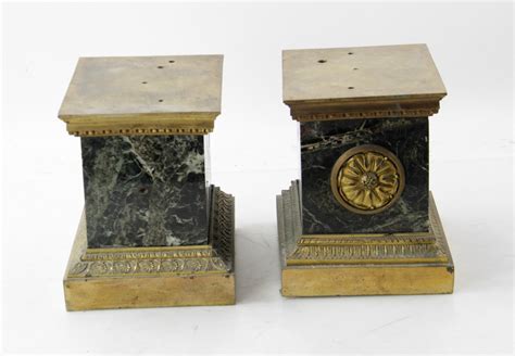 Lot Detail 19thc French Marble Pedestals