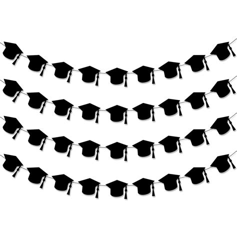 Buy Felt Graduation Garland For Black Graduation Cap Decorations