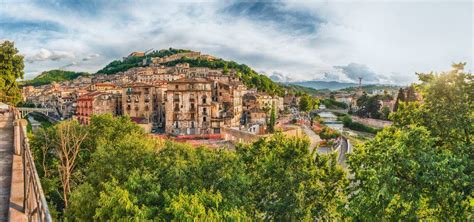 Panoramic View Of The Old Town Of Cosenza Calabria Italy Stock Image Image Of Church