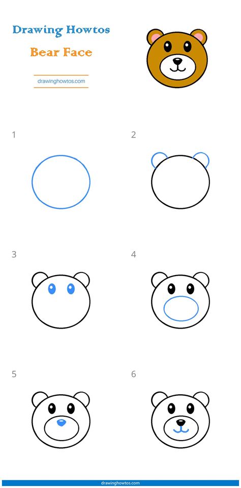 Https://tommynaija.com/draw/how To Draw A Bear Face Cartoon Step By Step