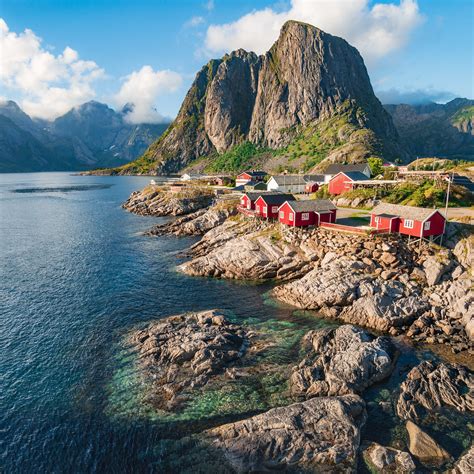 Hamnøy Lofoten Norway Fishing Village In The Arctic Circle A