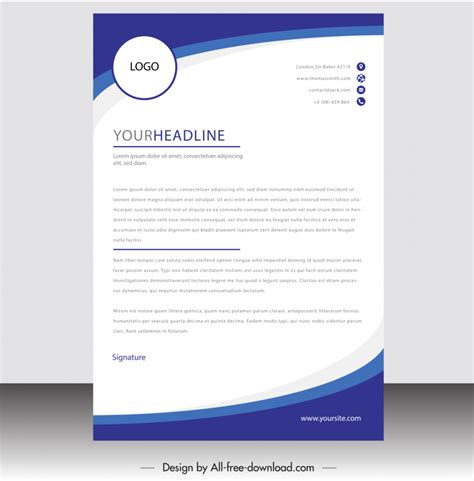 Free Letterhead Design Vectors Free Download Graphic Art Designs