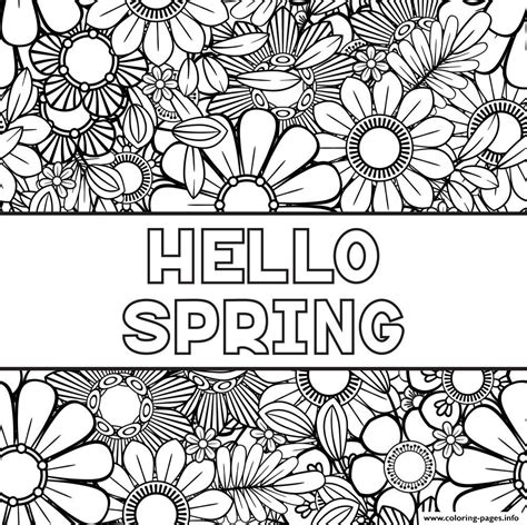 Spring Printable Coloring Sheets
