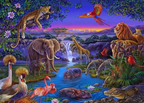 African Wildlife African Animals Animal Paintings Jungle Art
