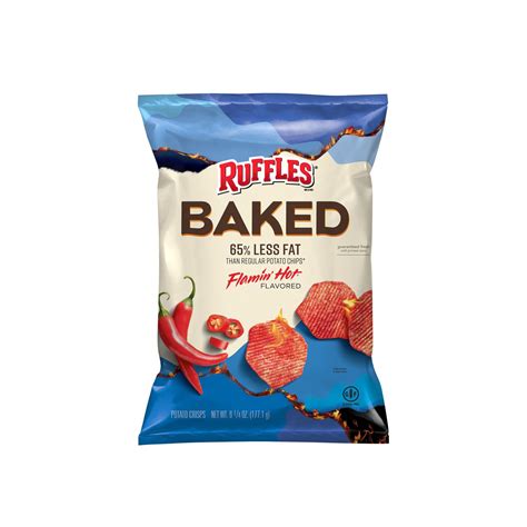 Ruffles Baked Potato Chips Flamin Hot Sweetandspicy