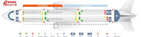 Seat Map Airbus A321 100 Swiss Airlines Best Seats In Plane