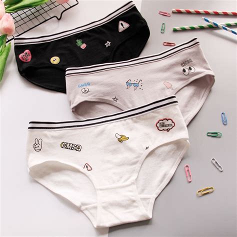 5pcslot Girls Underpanties Cute Printed Cotton Underwear For Girls