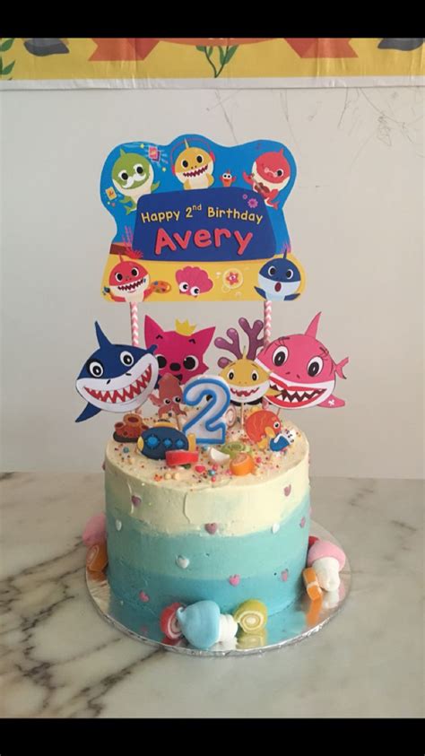 Baby Shark 2nd Birthday Cake Wiki Cakes