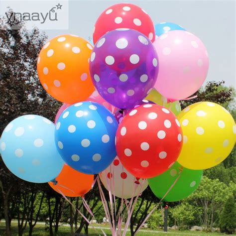 Buy Ynaayu 10pcslot Latex Balloons Polka Dots Balloons 12 Inch Wedding